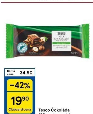 Čokoláda Tesco