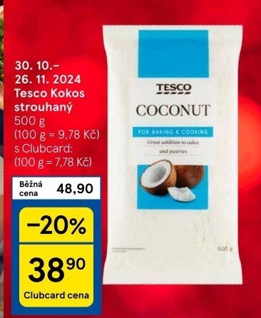 Kokos strouhaný Tesco