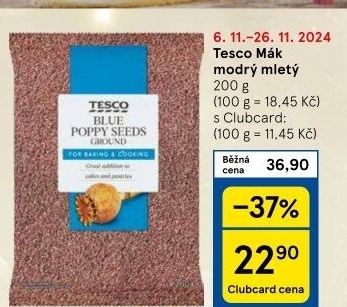 Mák modrý Tesco