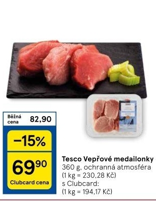 Medailonky vepřové Tesco