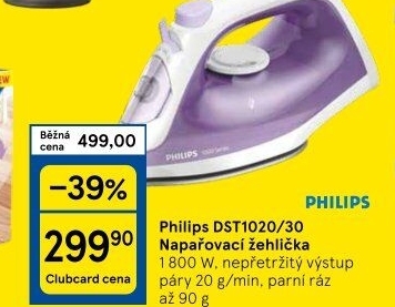 Napařovací žehlička Philips DST1020/30