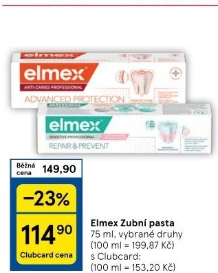 Pasty na zuby Elmex