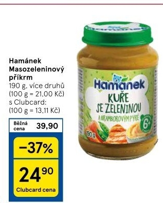 Příkrm masozeleninový Hamánek