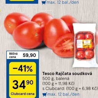 Rajčata soudková Tesco