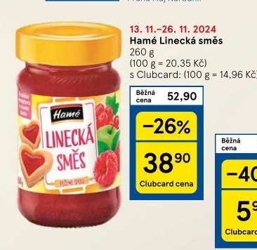 Směs ovocná linecká Hamé