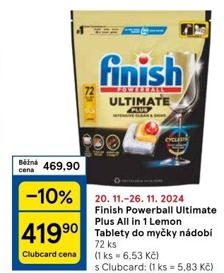 Tablety do myčky Finish Ultimate Plus
