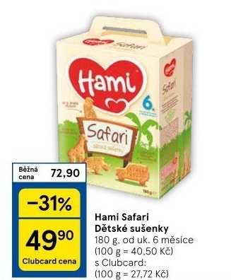 Dětské sušenky Hami