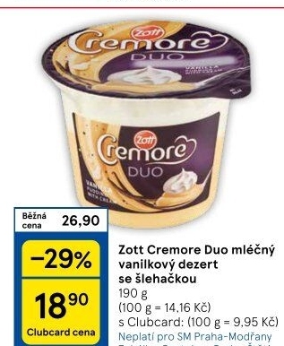 Dezert Cremore Duo Zott