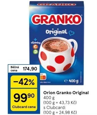 Instantní kakao Granko Orion