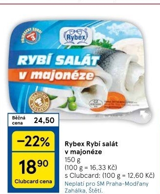 Salát rybí v majonéze Rybex