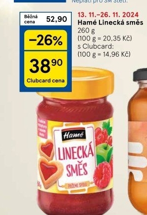 Směs ovocná linecká Hamé