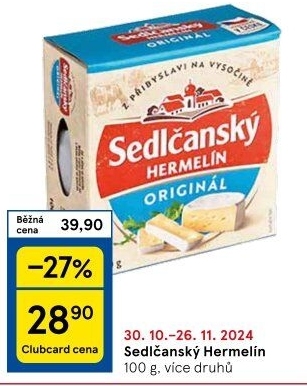 Sýr Hermelín Sedlčanský