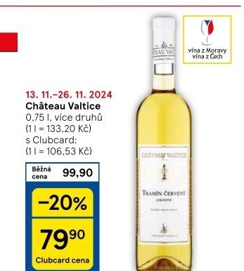 Vína Chateau Valtice
