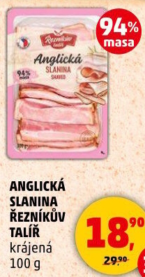 Anglická slanina Řezníkův talíř