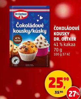 Kousky čokoládové Dr. Oetker