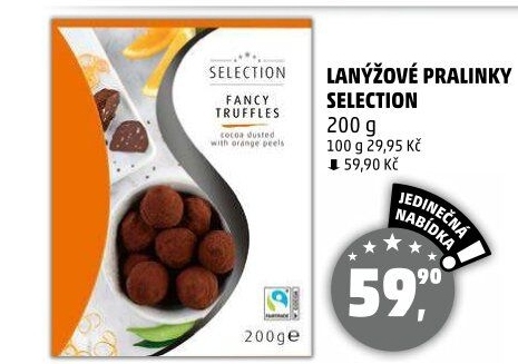 Lanýžové pralinky Selection