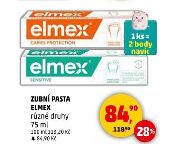 Pasty na zuby Elmex