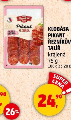 Pikantní klobása Řezníkův talíř
