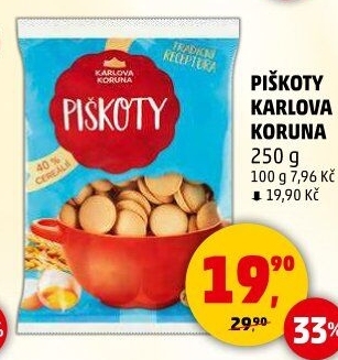 Piškoty Karlova Koruna