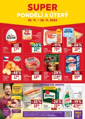 akční leták BILLA 20.11.2024-26.11.2024