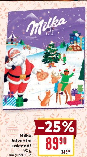 Adventní kalendář Milka