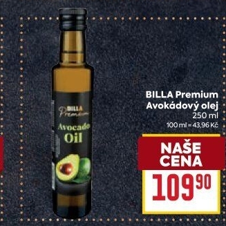 Avokádový olej Premium Billa