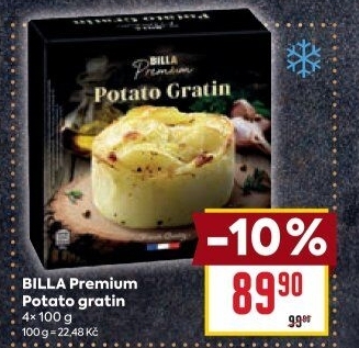 Potato Gratin mražené Billa Premium