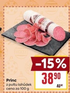 Salám Princ Kostelecké uzeniny