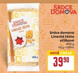 Těsto linecké Srdce domova