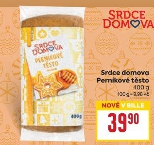 Těsto perníkové Srdce domova