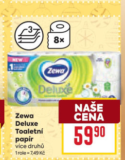 Toaletní papír 3vrstvý Deluxe Zewa