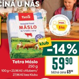 Máslo Tatra