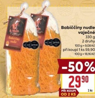 Polévkové nudle Babiččiny Druid