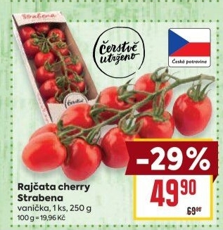 Rajčata cherry keříková Čerstvě utrženo