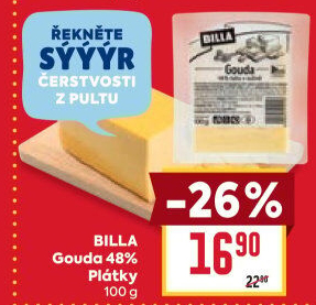 Sýr Gouda 48% Billa