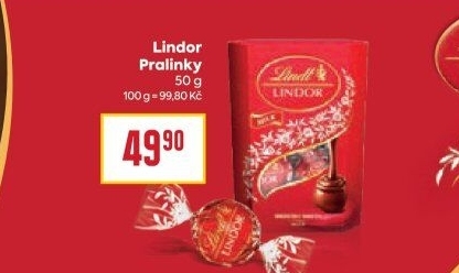 Bonboniéra Pralinky Lindor Lindt