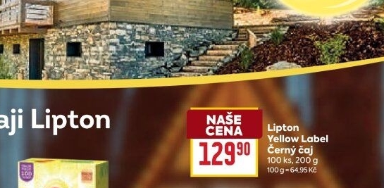 Černý čaj Yellow Label Lipton