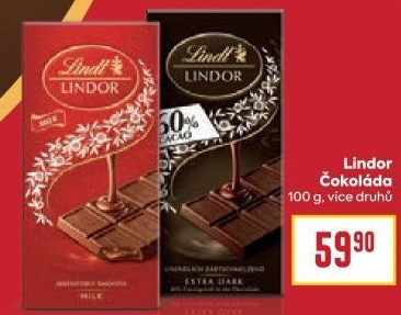 Čokoláda Lindor Lindt