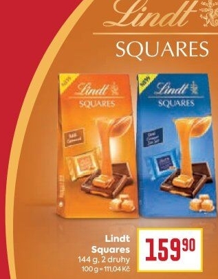Čokoládky Squares Lindt
