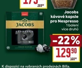 Kapsle Nespresso Jacobs