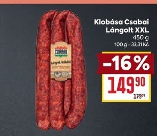 Klobása Lángolt Csabai
