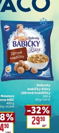 Knedlíčky játrové mražené Dobroty Babičky Kláry