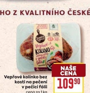 Koleno vepřové bez kosti na pečení Snadné Vaření Kostelecké uzeniny