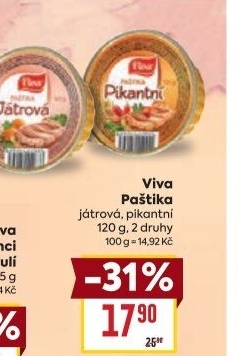 Paštika játrová Viva