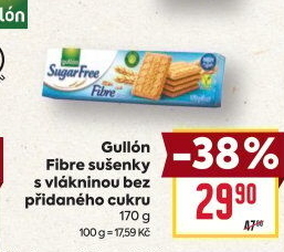 Sušenky bez cukru Fibre Gullón