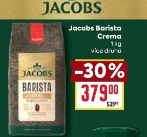Zrnková káva Barista Crema Jacobs
