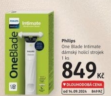 Holicí strojek One Blade Intimate Philips
