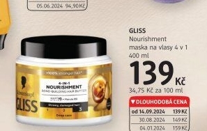 Maska na vlasy Gliss Schwarzkopf