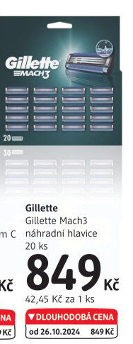 Náhradní hlavice pánské Mach 3 Gillette