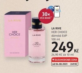 Parfémovaná voda dámská Her Choice La Rive